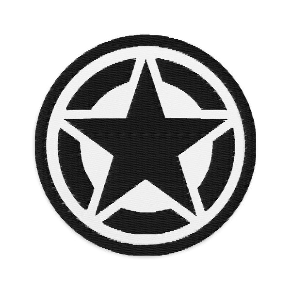 Black Star Embroidered Patches